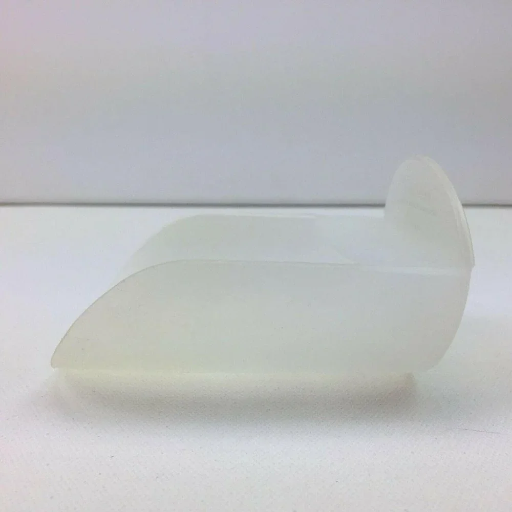 Tupperware Lot Set 2 Rocker & Canister Scoops Sheer White & Orange #292  #1452